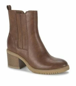 Best deal 🧨 Baretraps Feeney Block Heel Boot (BT29479) Cognac ⌛