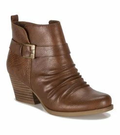Best deal 👍 Baretraps Rebel Block Heel Bootie (BT27751) Cognac 🧨