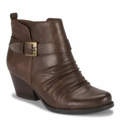 Buy 👏 Baretraps Rebel Block Heel Bootie (BT27487) Dark Brown 🔥